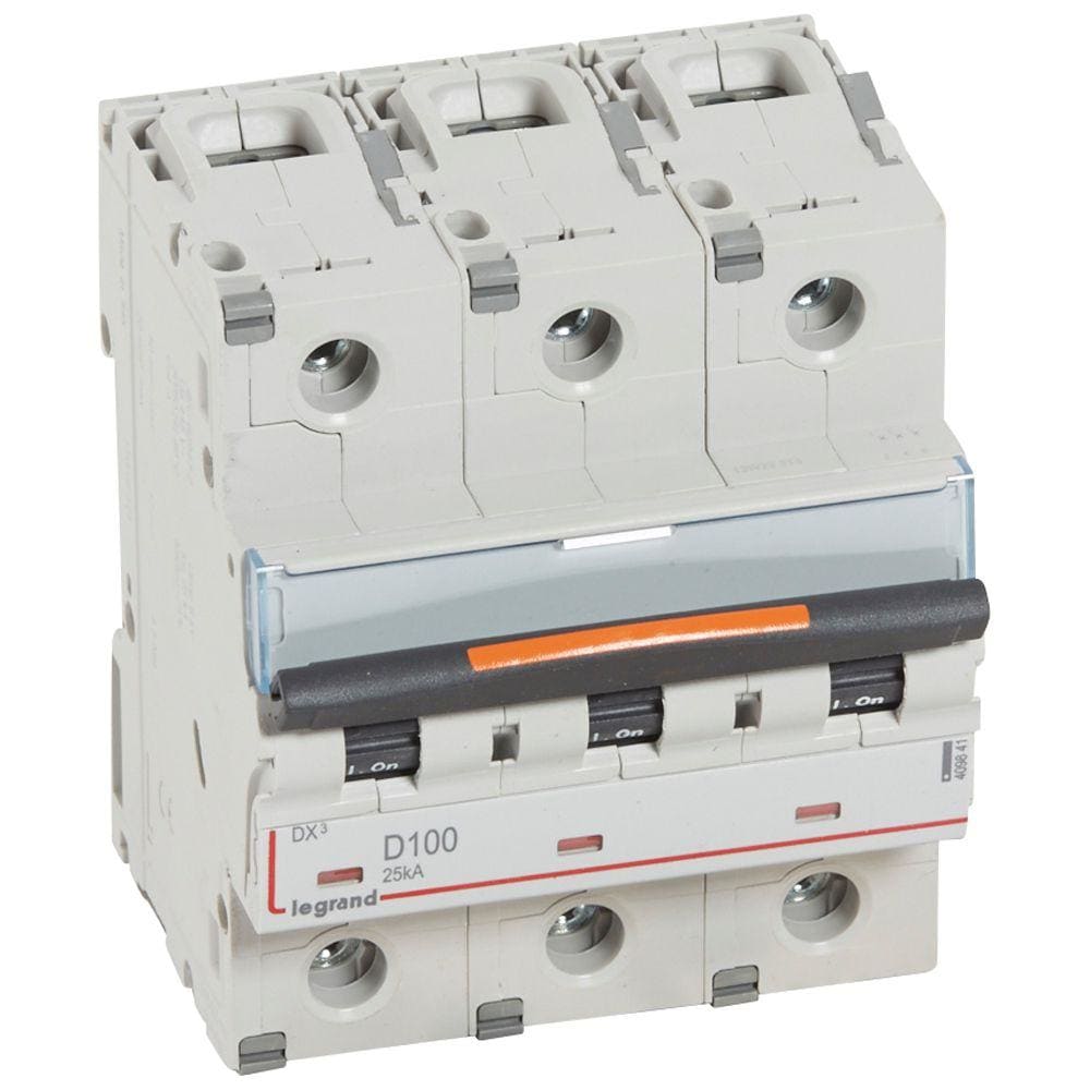 LEGRAND - Magnetotérmico DX³ 25kA - 3P - 400V~ - 100A - curva D