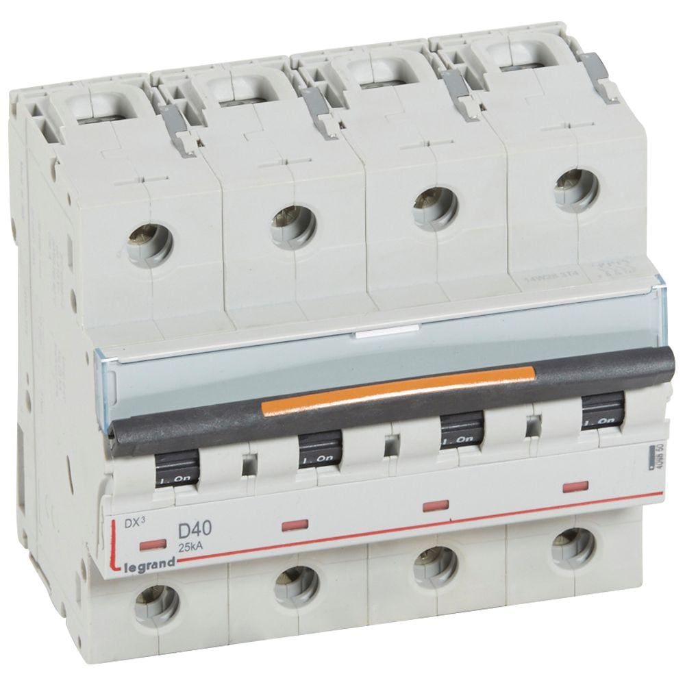 LEGRAND - Magnetotérmico DX³ 25kA - 4P - 400V~ - 40A - curva D