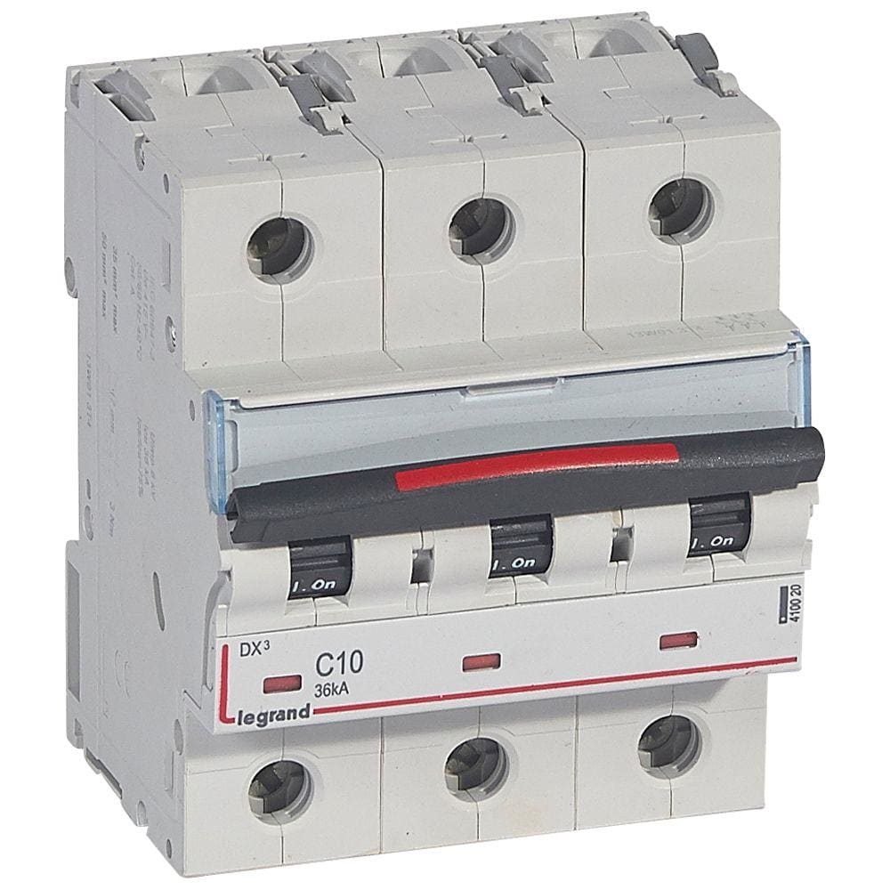 LEGRAND - Magnetotérmico DX³ 36kA - 3P - 400V~ - 10A - curva C