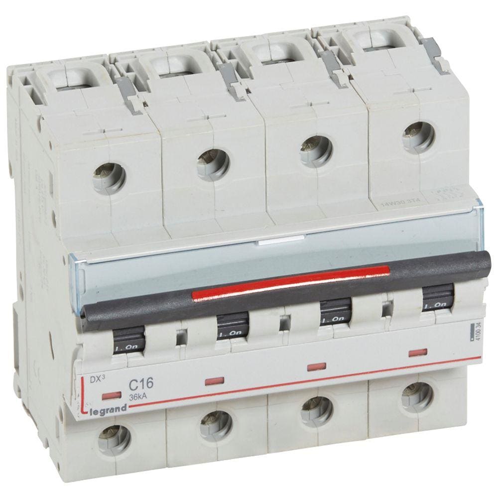 LEGRAND - Magnetotérmico DX³ 36kA - 4P - 400V~ - 16A - curva C
