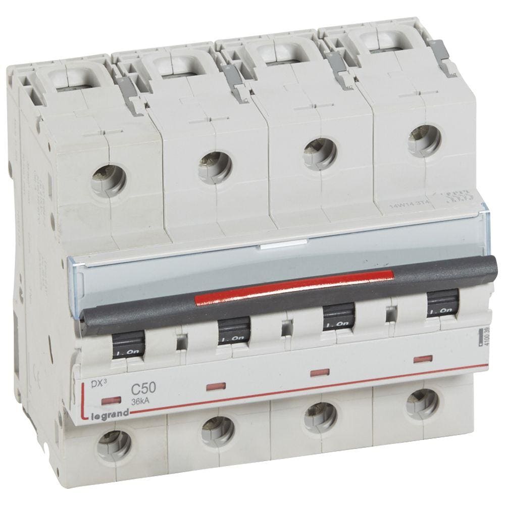 LEGRAND - Magnetotérmico DX³ 36kA - 4P - 400V~ - 50A - curva C