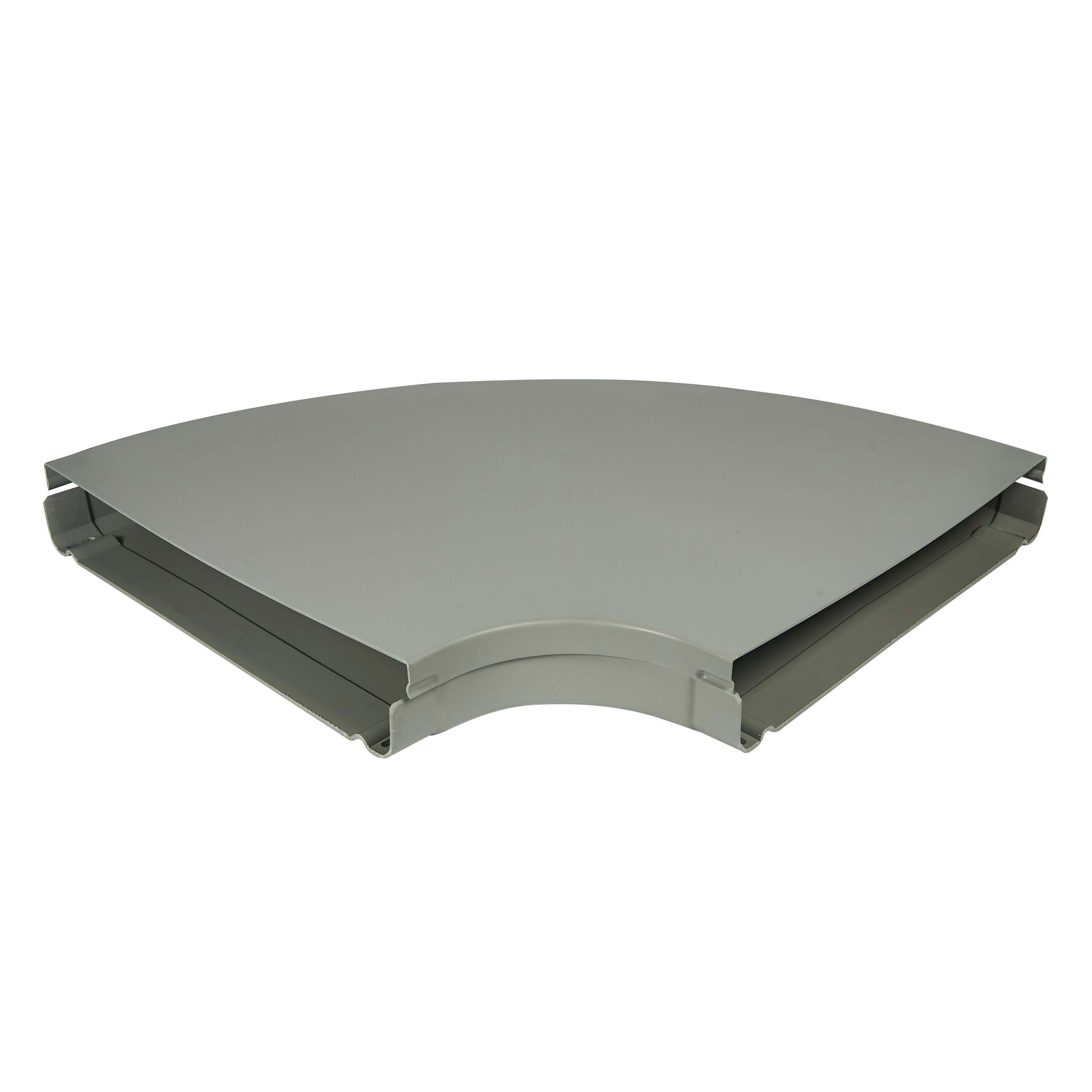 LEGRAND - Ángulo plano con tapa OMEGA - 600x100- Gris RAL 7030