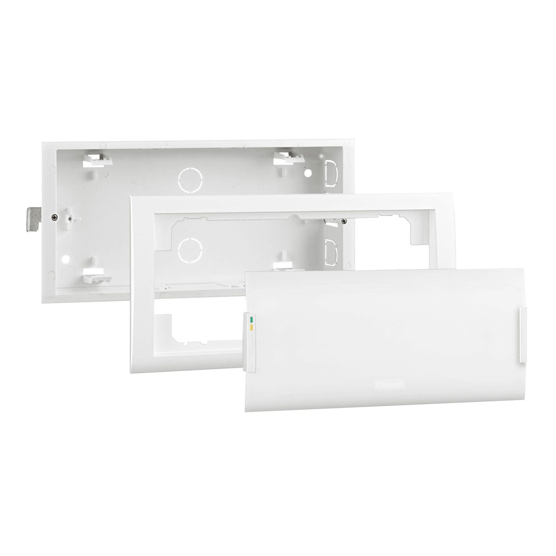 LEGRAND - Caja de empotrar L31 LED con marco rectangular
