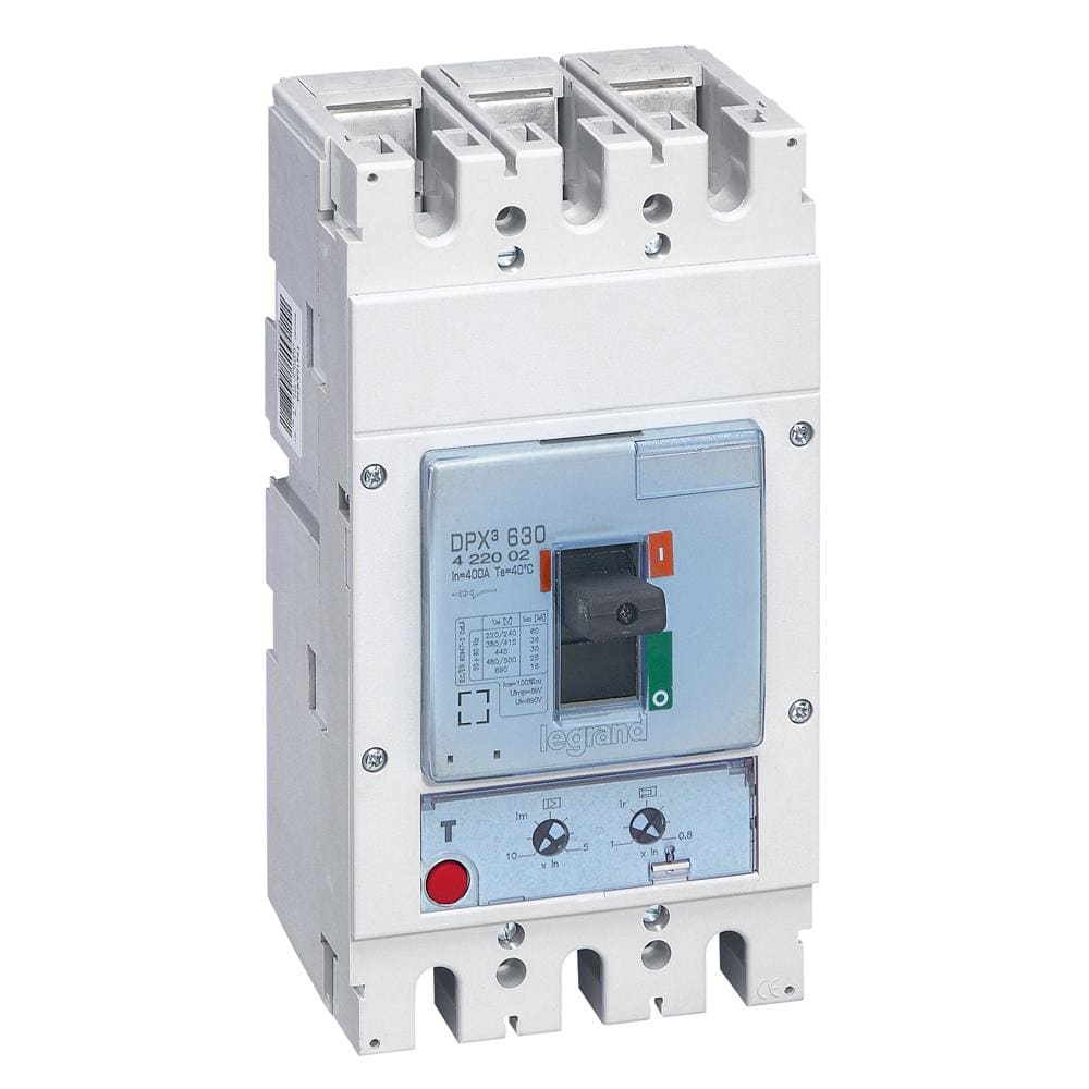 LEGRAND - Automático MCCB DPX³ 630 - magnetotérmico - 3P - Icu 36 kA (400 V~) - In 400A