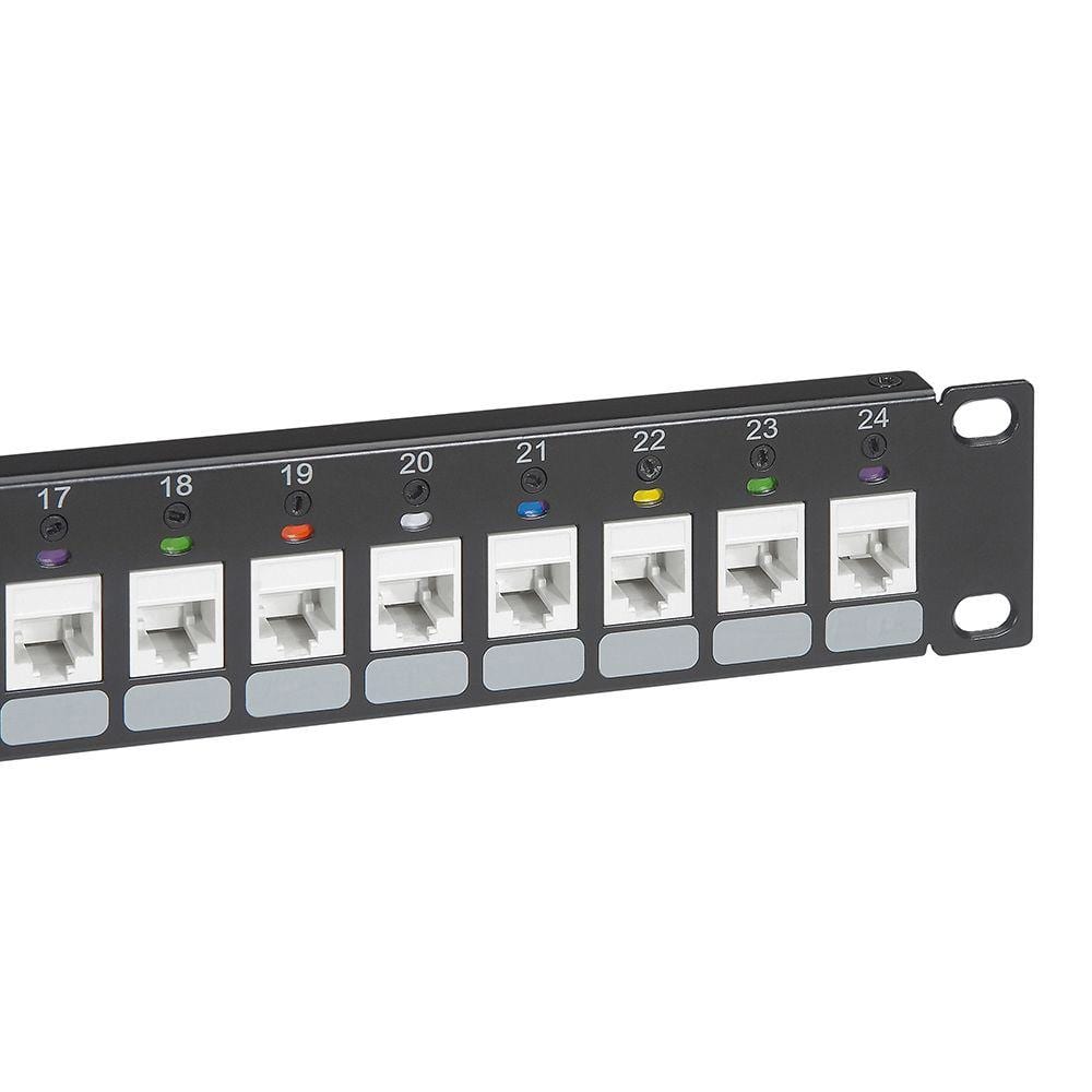 LEGRAND - Panel Linkeo vacío para 24 RJ45 Keystone Cat. 6 y 5e