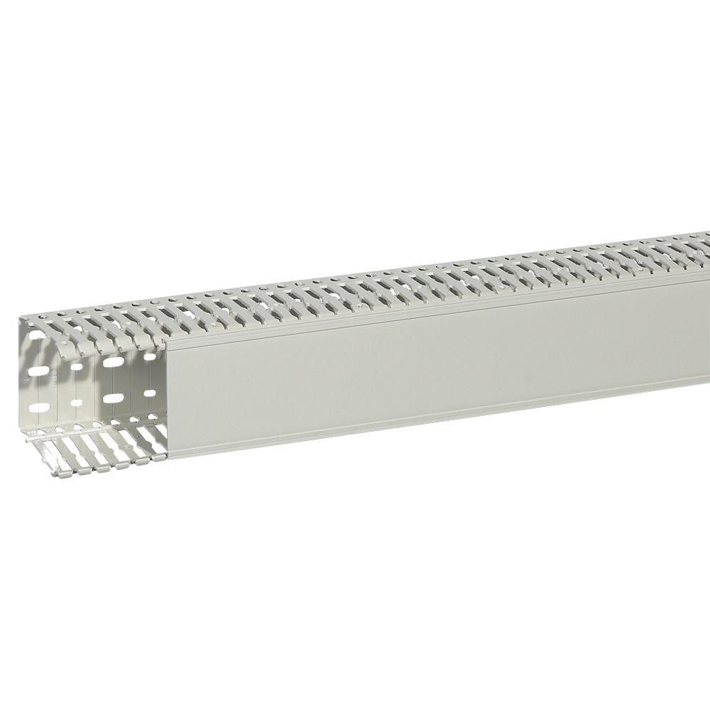 LEGRAND - Canal para cuadros de paredes perforadas - 80x80mm - gris claro sin halógenos