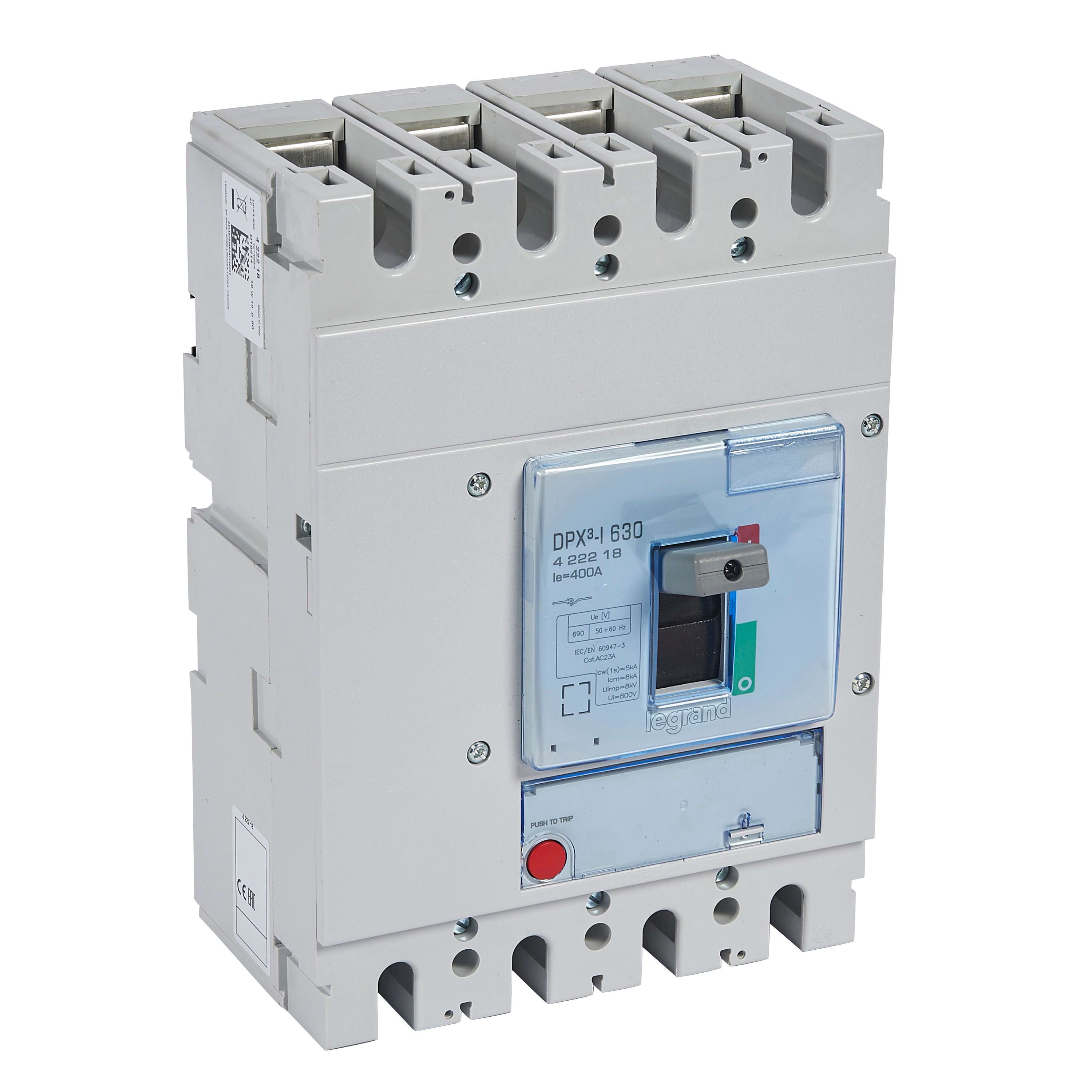 LEGRAND - Interruptor de desconexión libre DPX³-I 630 - 4P - 400A