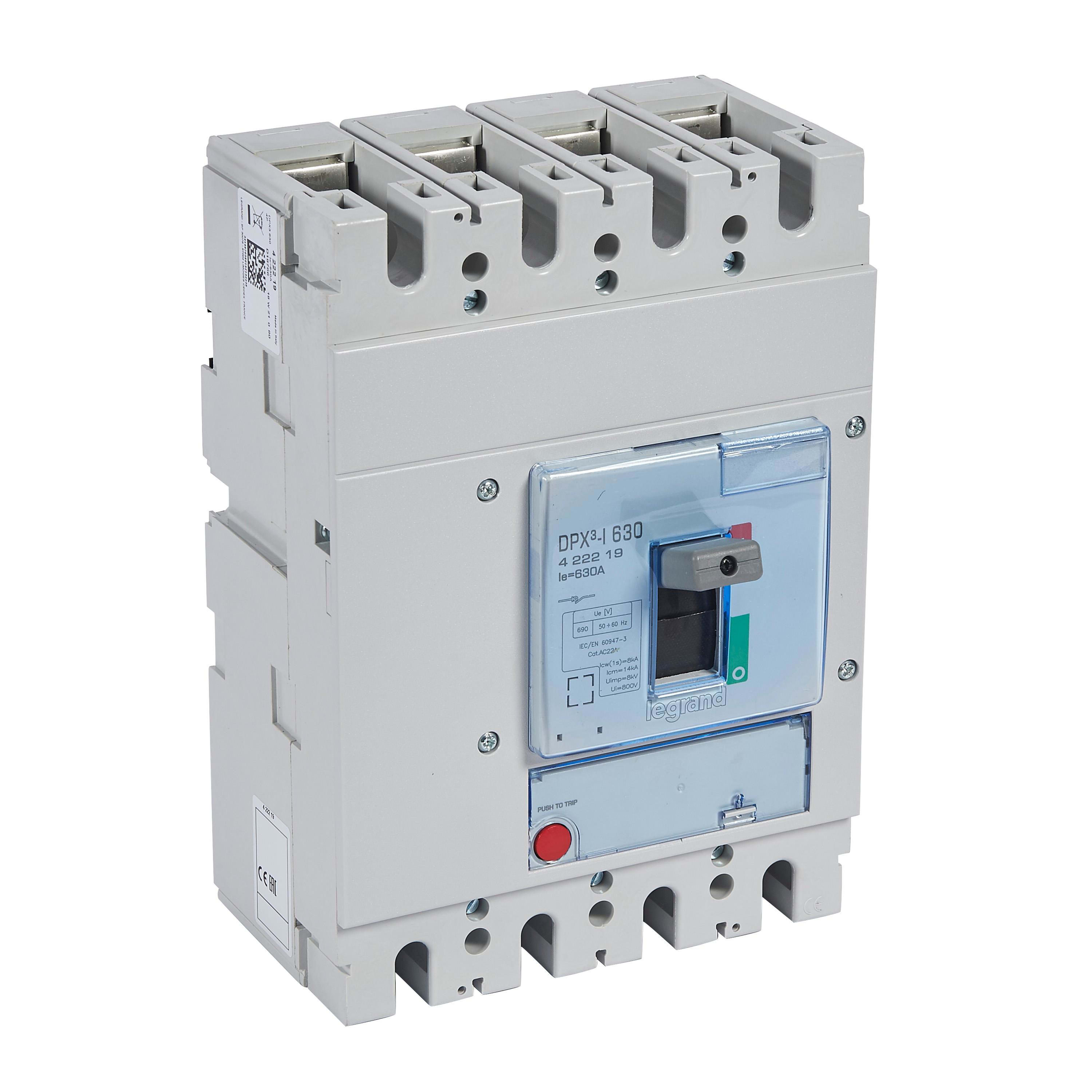 LEGRAND - Interruptor de desconexión libre DPX³-I 630 - 4P - 630A