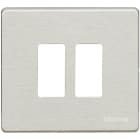 BTICINO - Placa embellecedora Magic de color oxidal de 2 módulos