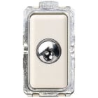 BTICINO - Interruptor bipolar con llave Magic - llaves diferentes - Marfil