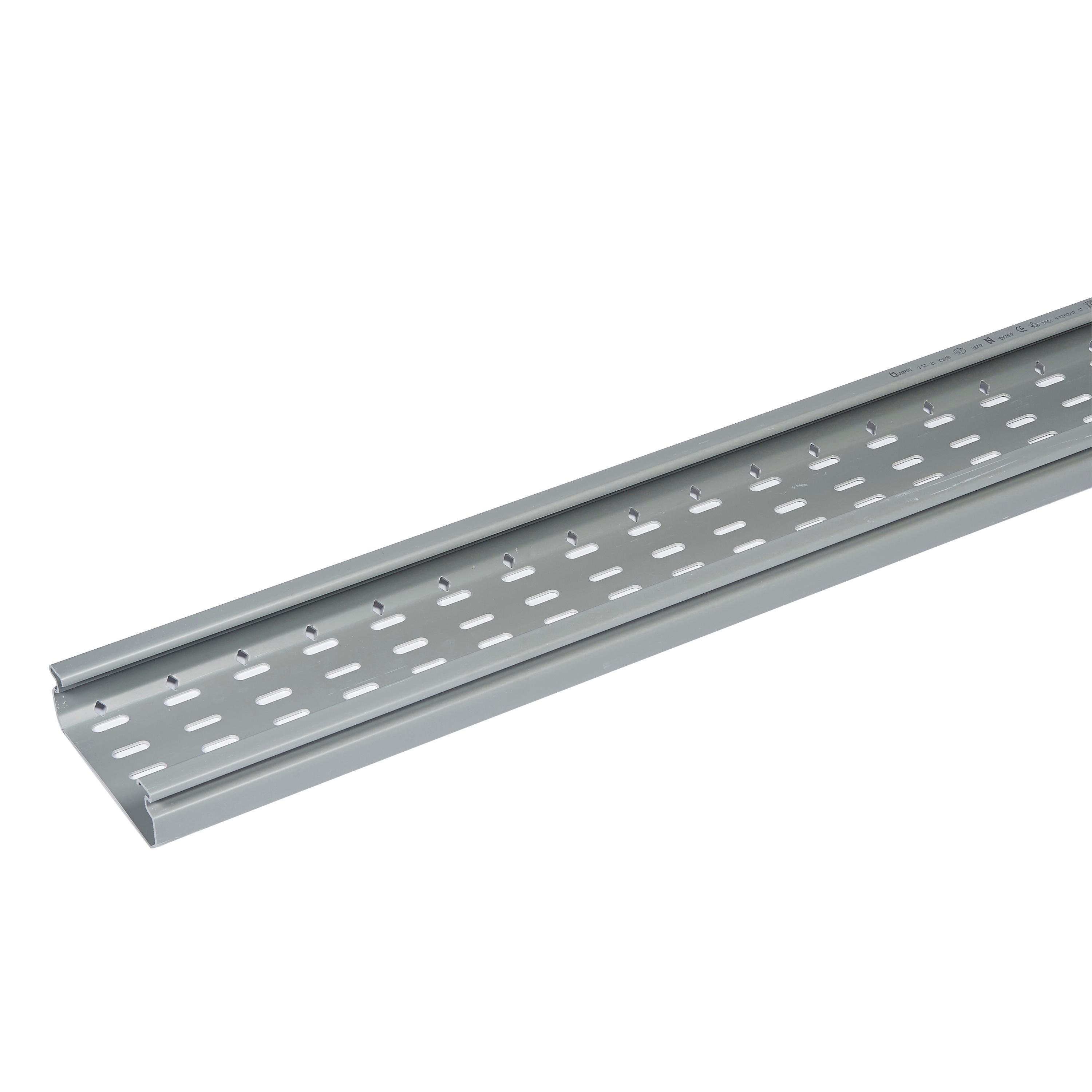 LEGRAND - Bandeja portacables OMEGA - 150x50 - Perforada - 3 mt - Gris RAL7030