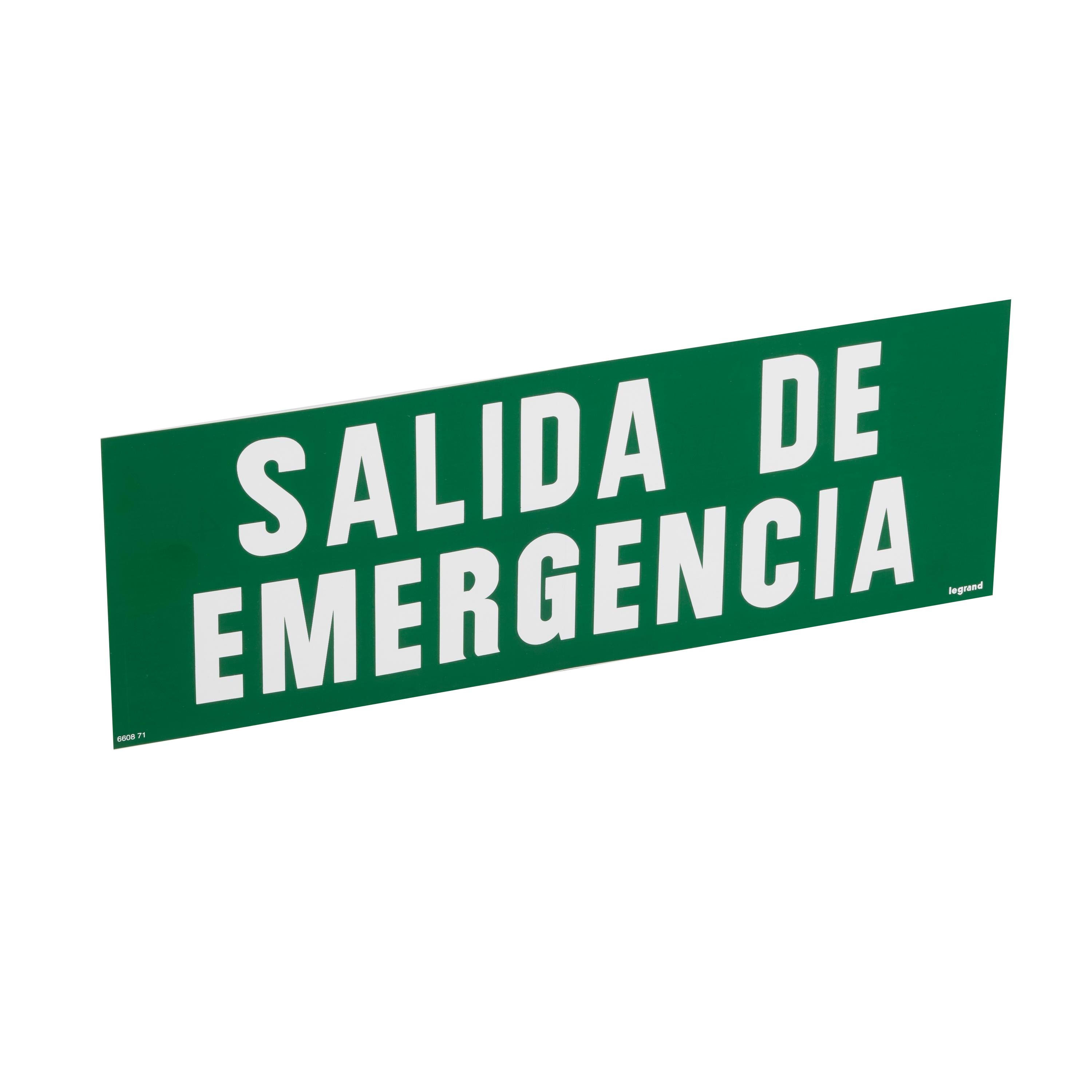 LEGRAND - Etiqueta de señalización SALIDA DE EMERGENCIA