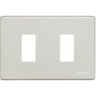 BTICINO - Placa embellecedora Magic de color oxidal de 2 módulos