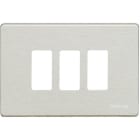 BTICINO - Placa embellecedora Magic de color oxidal de 3 módulos