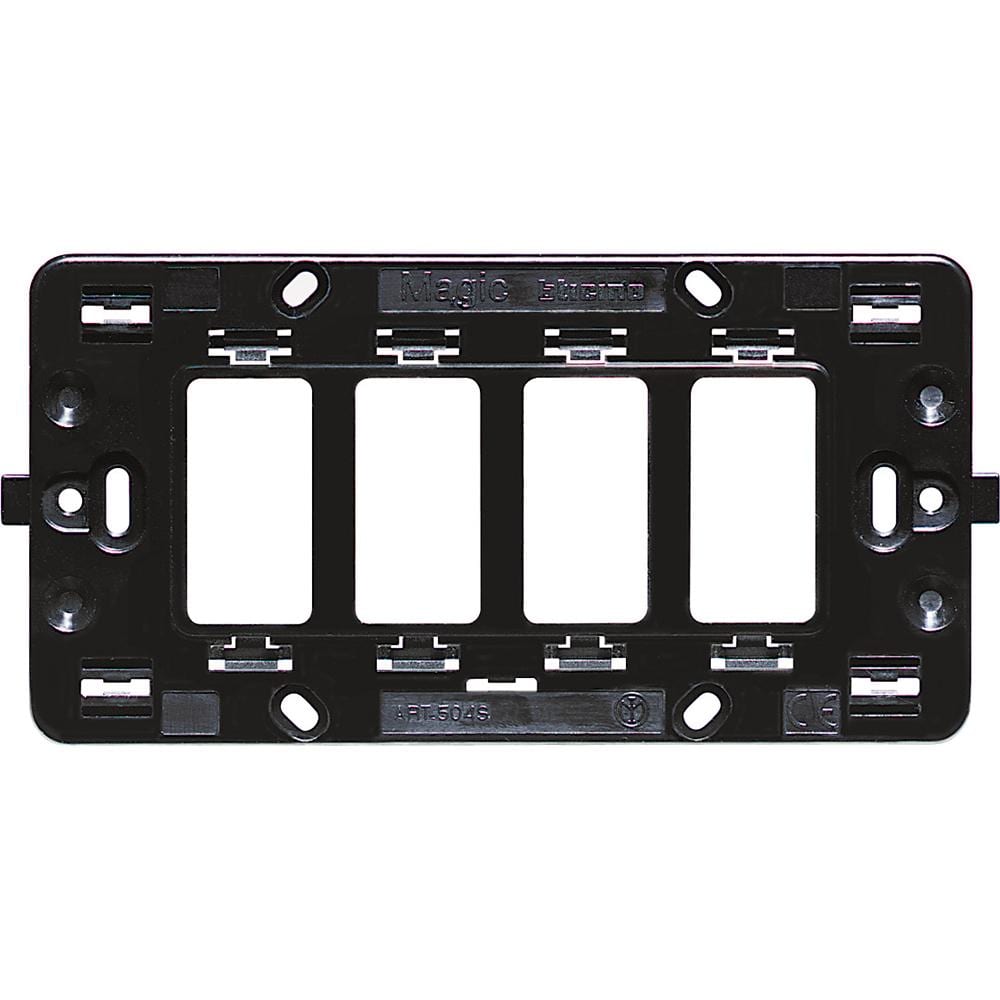 BTICINO - Soporte para mecanismos Magic 4 módulos