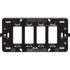 BTICINO - Soporte para mecanismos Magic 4 módulos