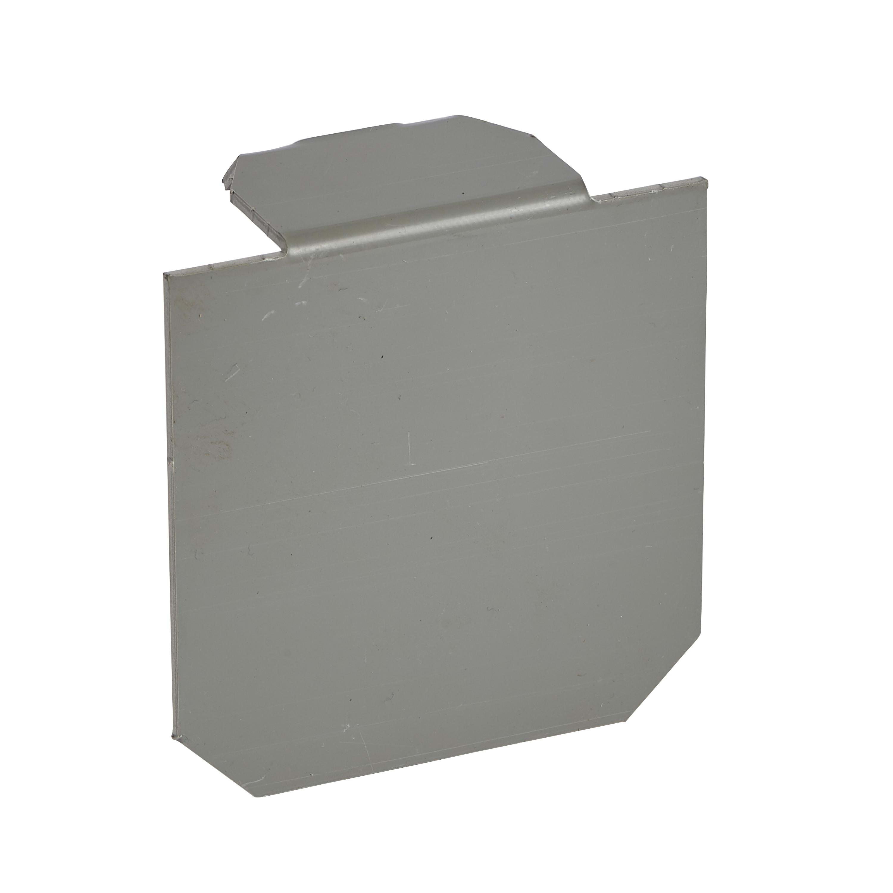 LEGRAND - Tapa final con tapa OMEGA - 75x75- Gris RAL 7030