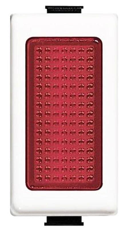 BTICINO - Señalizador luminoso Magic - difusor rojo - Marfil
