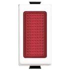 BTICINO - Señalizador luminoso Magic - difusor rojo - Marfil