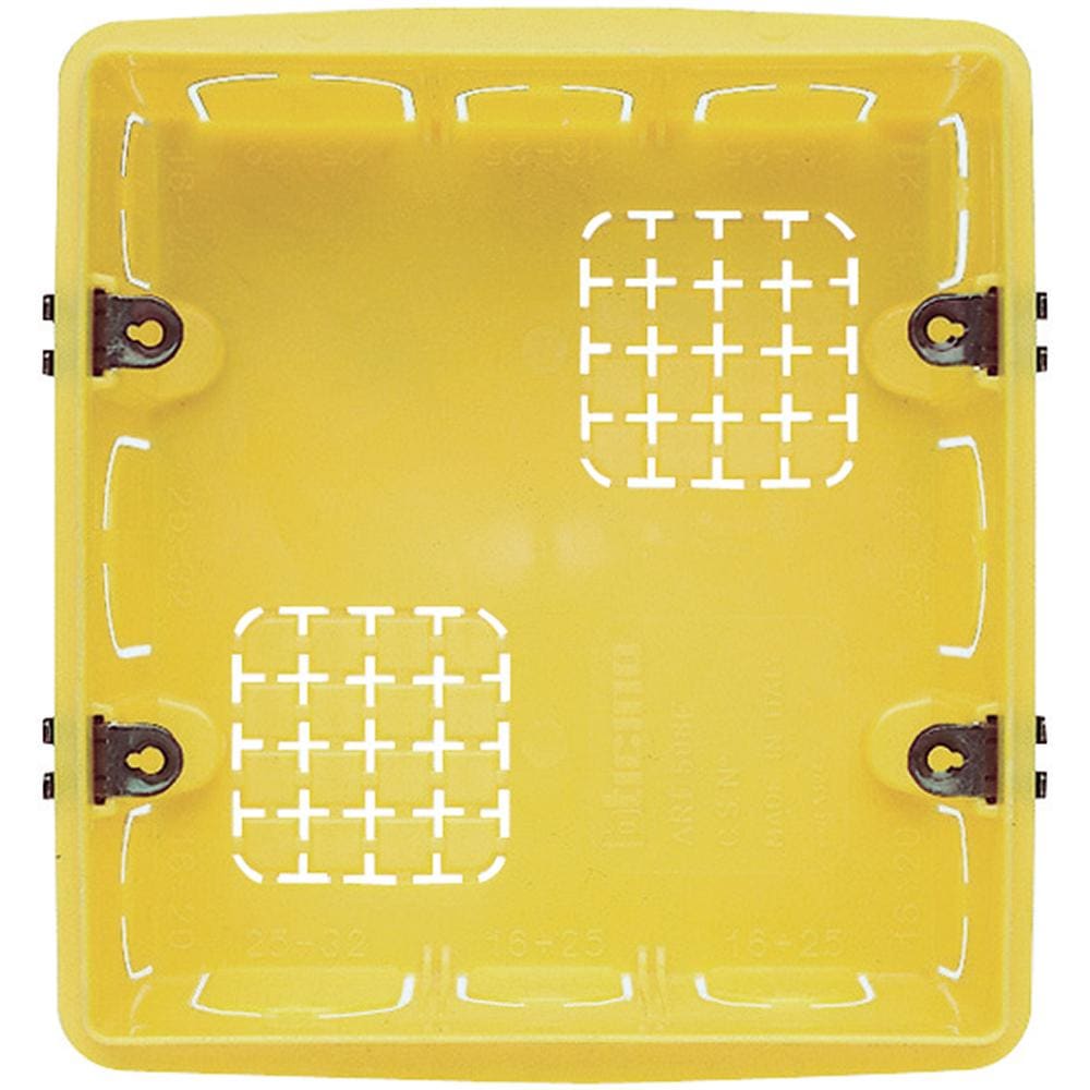 BTICINO - Caja de empotrar para albañilería Bticino. 6 módulos. 3+3. Rectangular. Profundidad 50mm