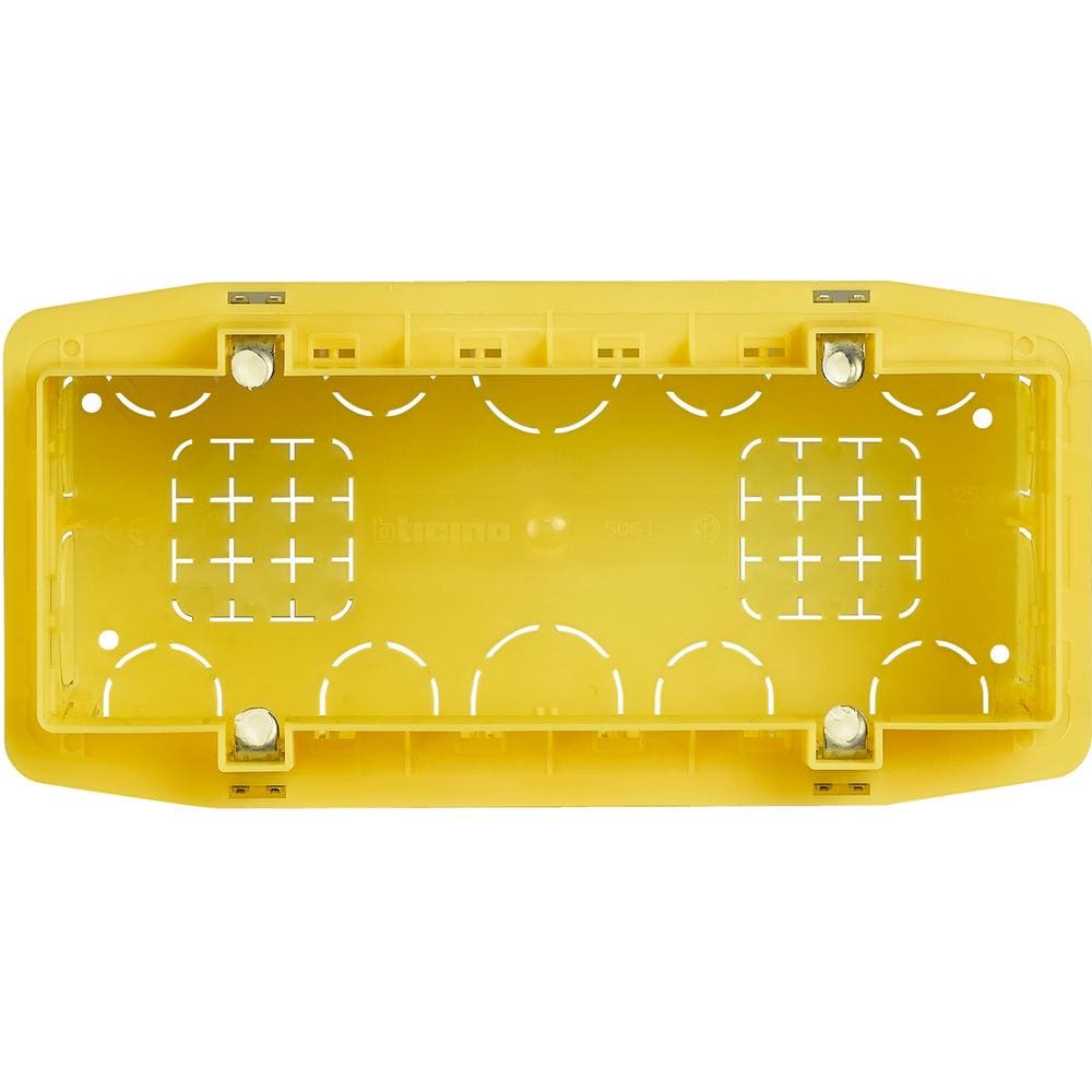 BTICINO - Caja de empotrar para albañilería Bticino. 6/7 módulos. Rectangular. Profundidad 50mm