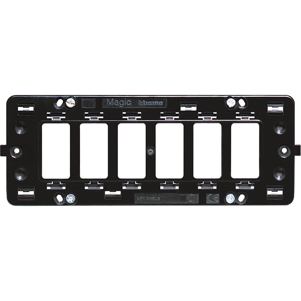 BTICINO - Soporte para mecanismos Magic 6 módulos