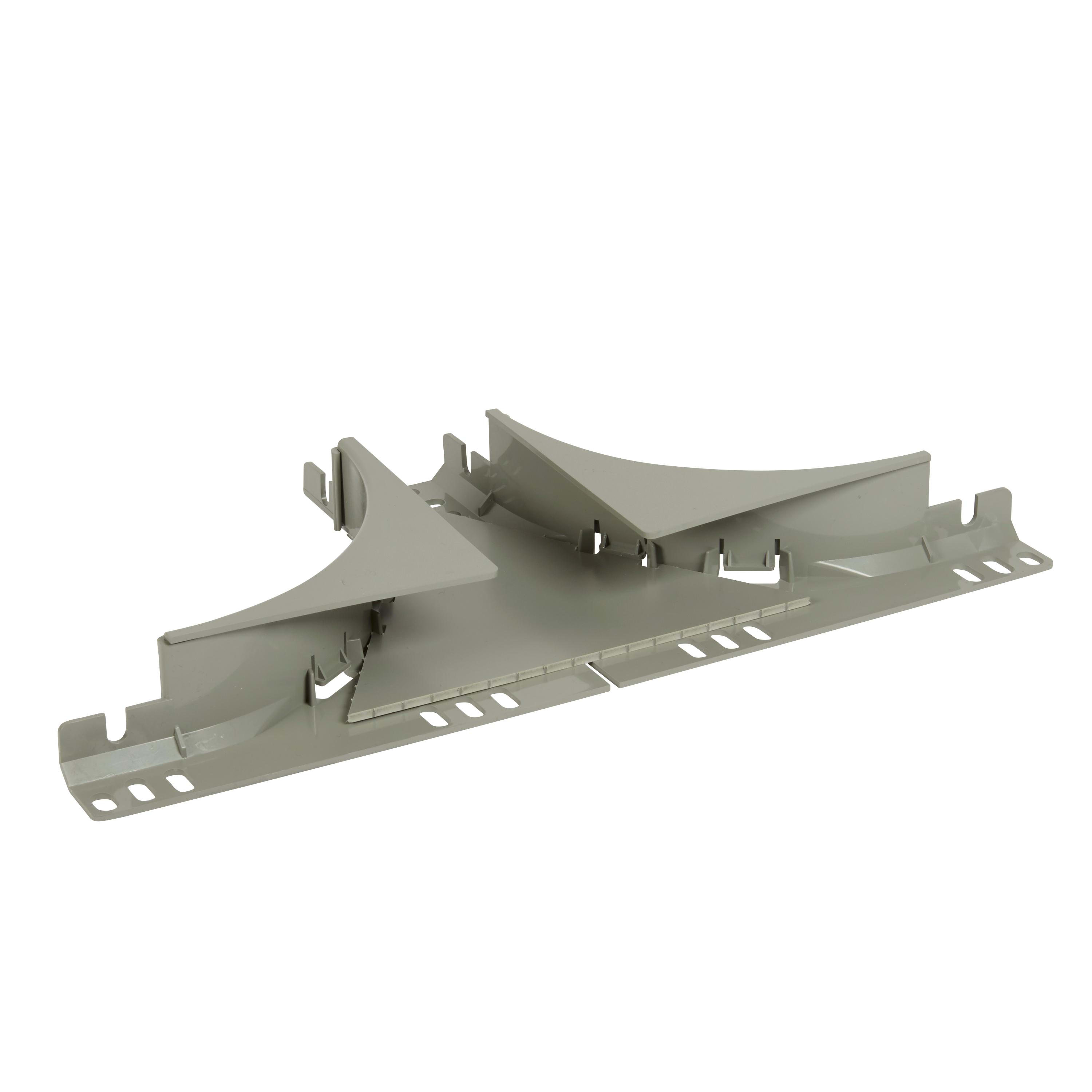 LEGRAND - Derivación en T con tapa OMEGA - 75x50/75- Gris RAL 7030