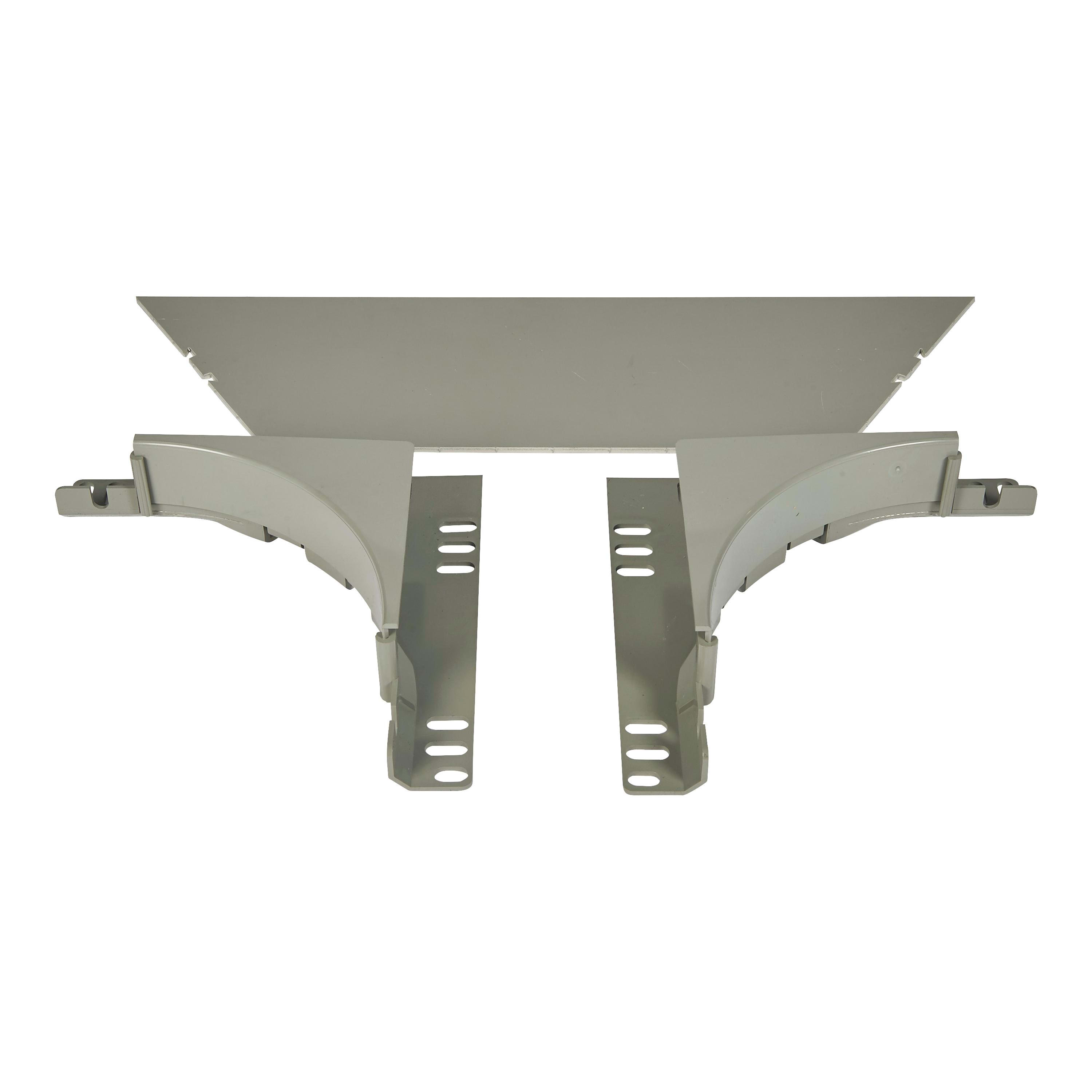 LEGRAND - Derivación en T con tapa OMEGA - 400x50/75- Gris RAL 7030