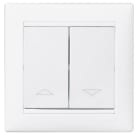 LEGRAND - Mecanismo para persianas Valena - interruptor doble con enclavamiento mecánico - Blanco
