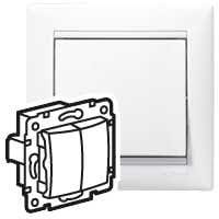 LEGRAND - Interruptor Valena - doble - unipolar - 10 AX - 250V~ - Blanco