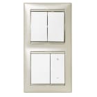 LEGRAND - Conmutador Valena - doble - unipolar - 10 AX - 250V~ - Blanco