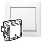 LEGRAND - Pulsador Valena - con símbolo de lámpara - 10A - 230 V~ - Blanco
