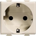 BTICINO - Base 2P+T Màtix - 16A/230V - conexión por tornillos - 2 módulos - Marfil