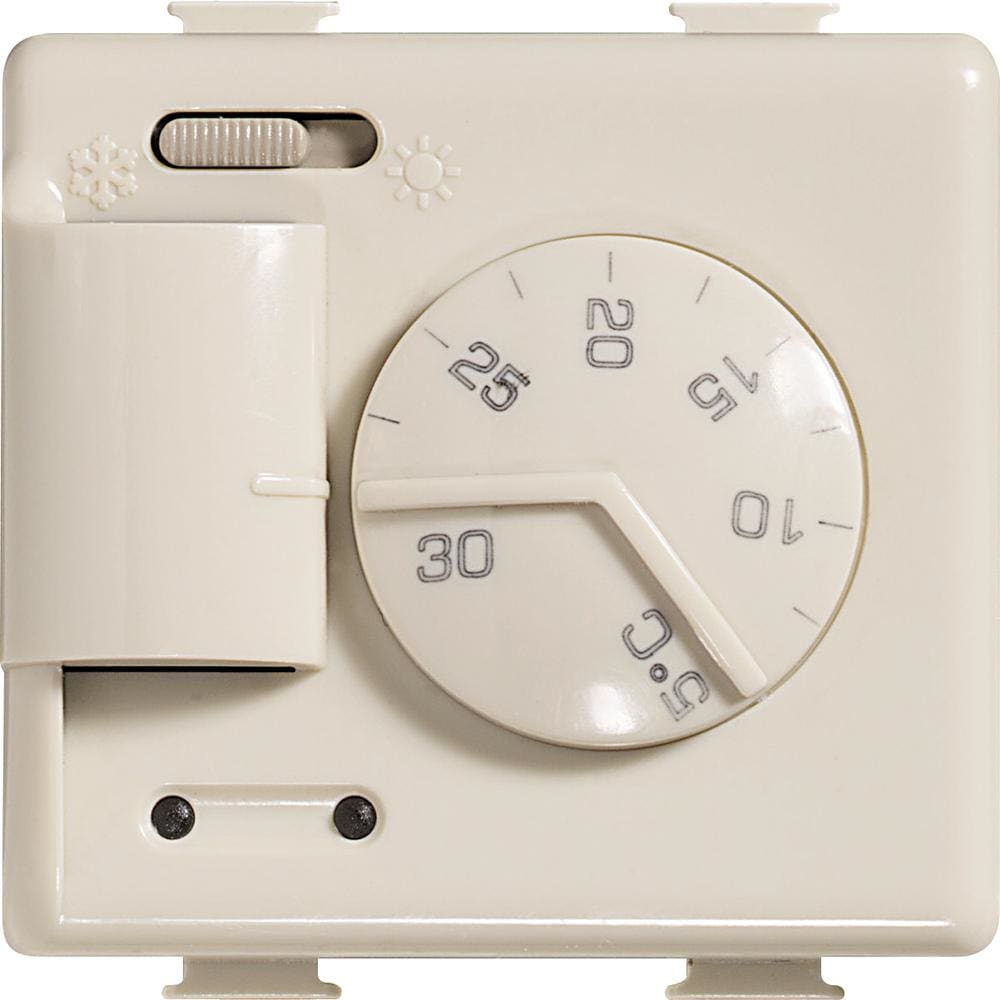 BTICINO - Termostato de ambiente electrónico Màtix - 2 módulos - Marfil