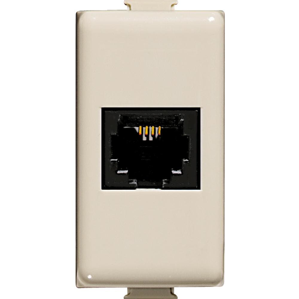 BTICINO - Base RJ45 Magic - Cat. 5e - UTP - 1 módulo - Marfil