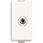 BTICINO - Base audio jack de 3,5 mm - Màtix - 1 módulo - Blanco