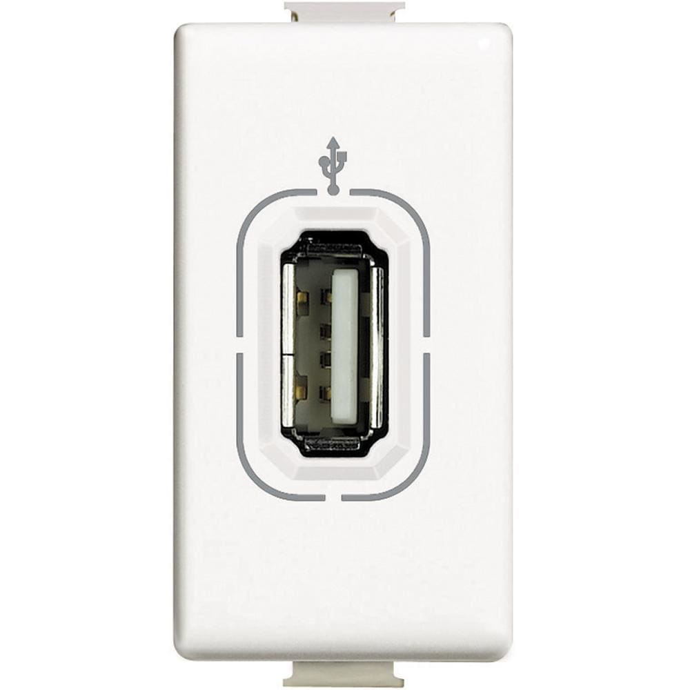 BTICINO - Base datos USB - Màtix - 1 módulo - Blanco