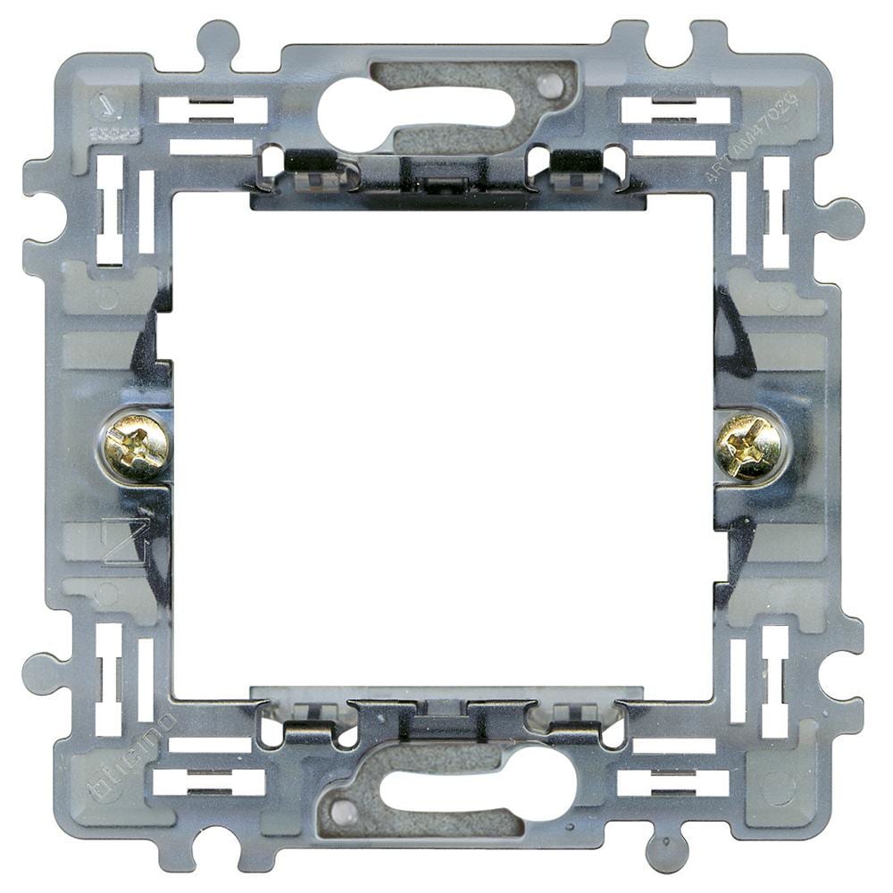 BTICINO - Soporte de tornillos para placas Màtix 2 módulos