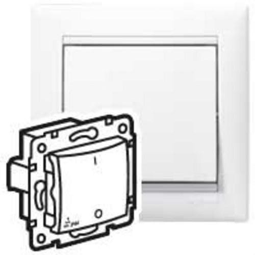 LEGRAND - Interruptor Valena - IP 44 - bipolar - 10 AX - 250V~ - IP44 - Blanco