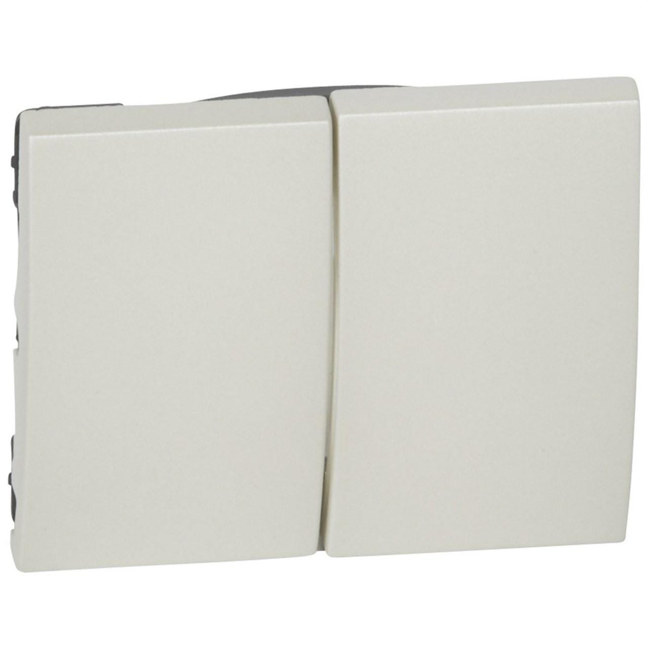 LEGRAND - Tecla nácar para doble interruptor conmutador GALEA
