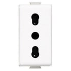 BTICINO - Base 2P+T Màtix - estándar italiano - 16A - conexión por tornillos - 1 módulo - Blanco