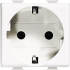 BTICINO - Base 2P+T Màtix - 16A/230V - conexión por tornillos - 2 módulos - Blanco