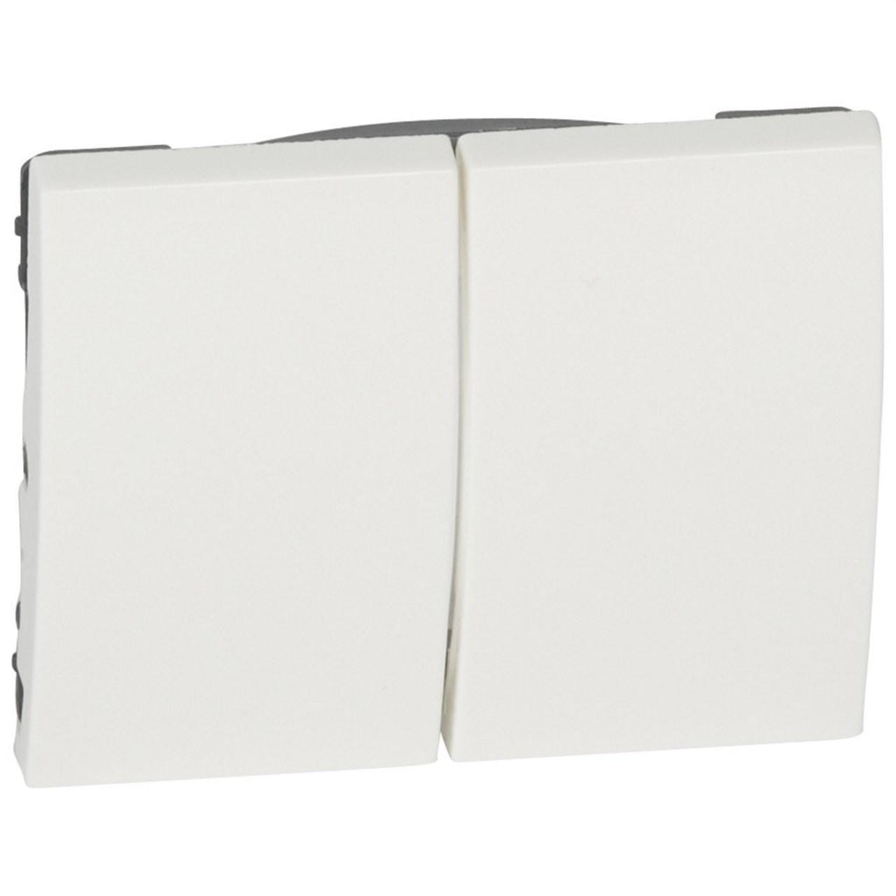 LEGRAND - Tecla blanco para doble interruptor conmutador GALEA