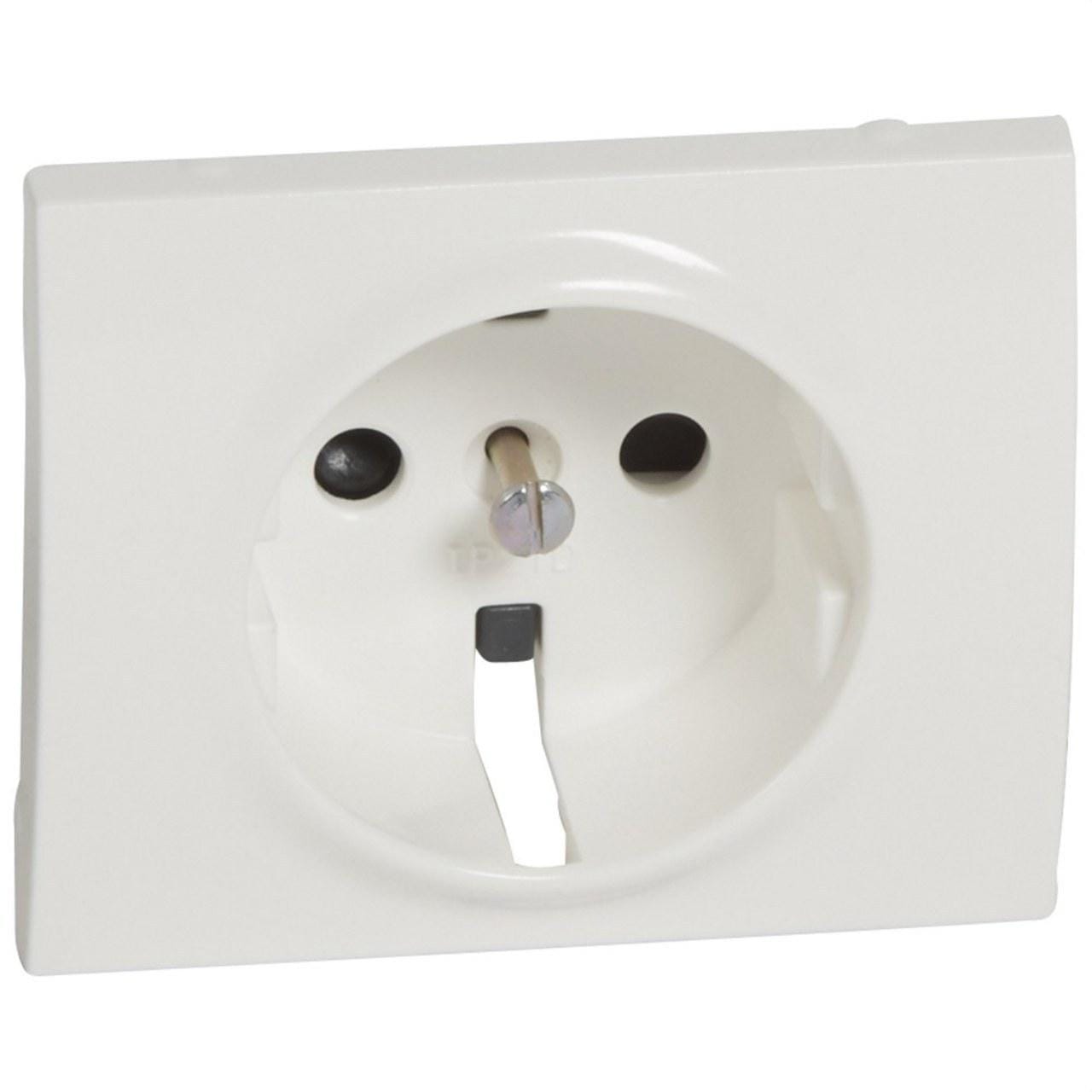 LEGRAND - Tapa para toma 2P + TT lateral obturador protección GALEA blanco