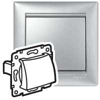 LEGRAND - Salida para cables Valena - Aluminio brillante