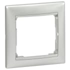LEGRAND - Placa embellecedora Valena de 1 elemento de color aluminio brillante