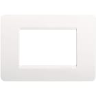 BTICINO - Placa embellecedora Màtix de color Blanco - 3 módulos