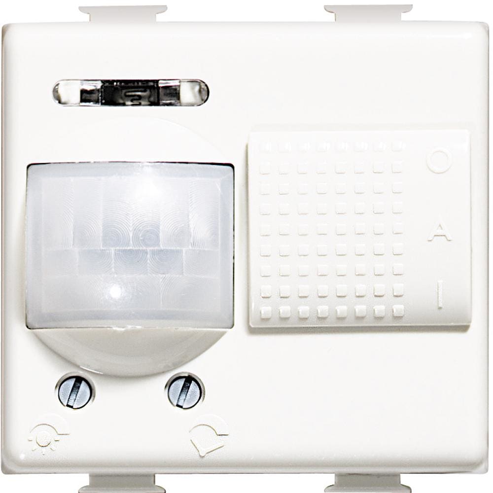 BTICINO - Detector de 3 hilos con neutro con exclusión Màtix - 2 módulos - Blanco