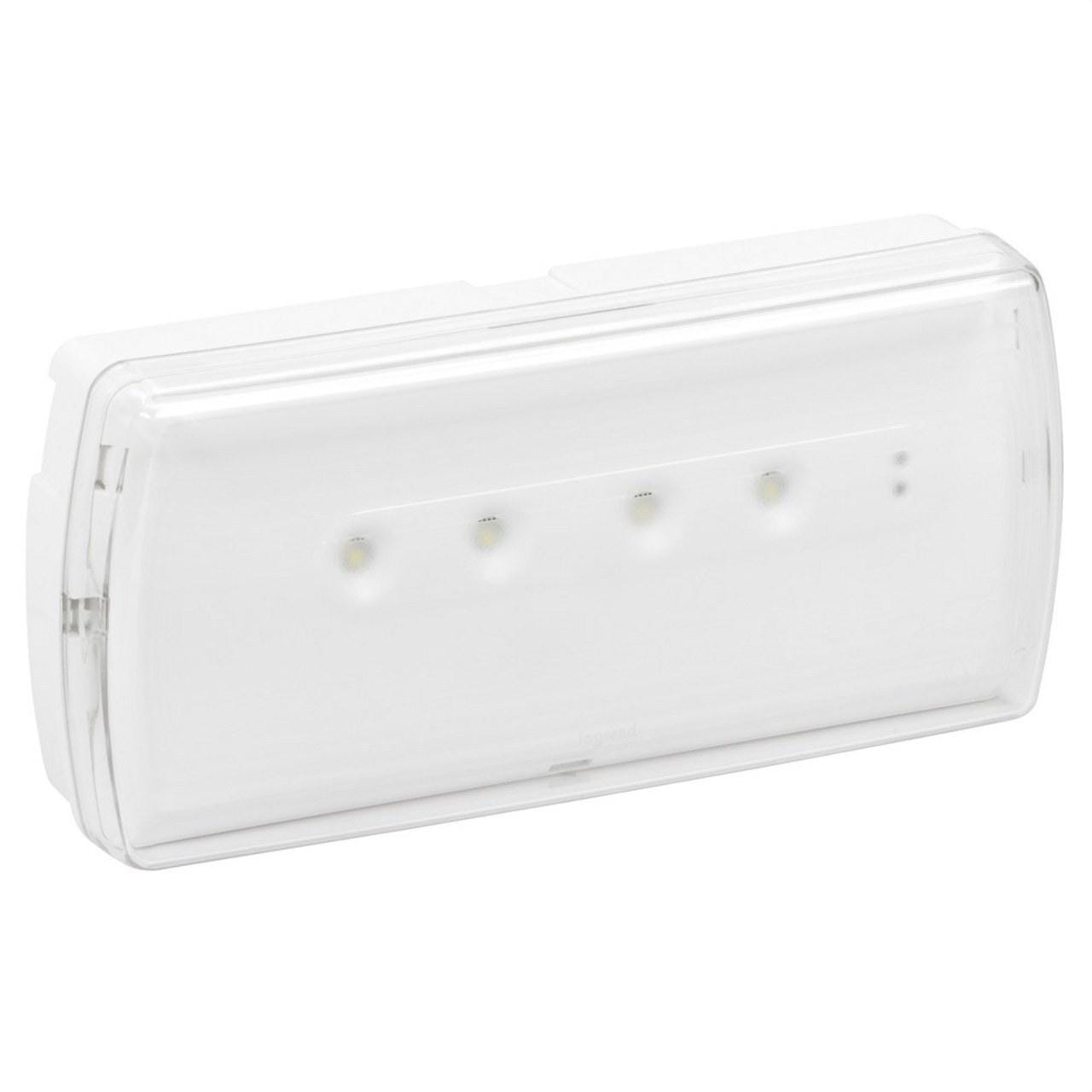 LEGRAND - Luminaria de emergencia URA21 LED - 200 lúmenes - 1h - Permanente / No permanente