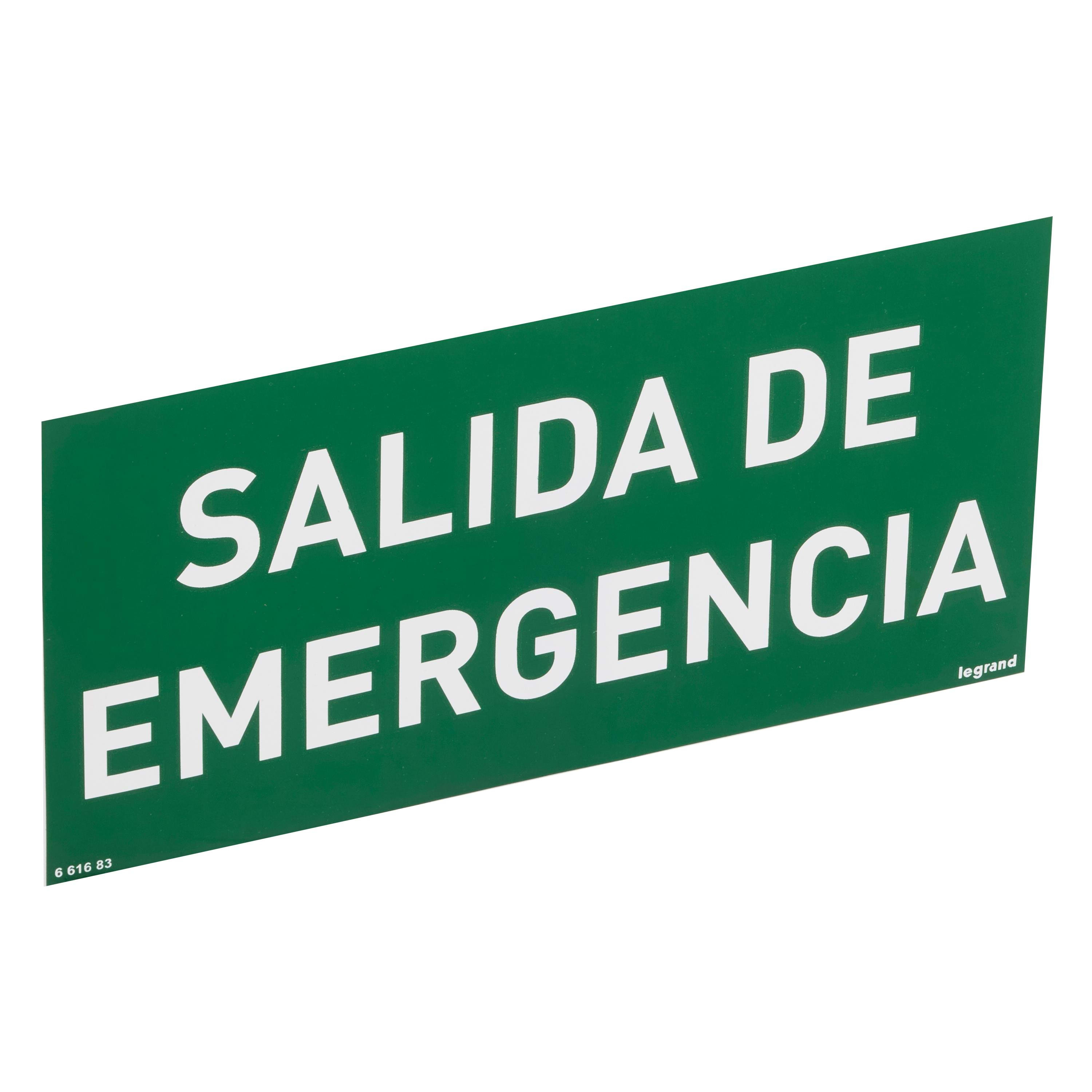 LEGRAND - Etiqueta de señalización SALIDA DE EMERGENCIA